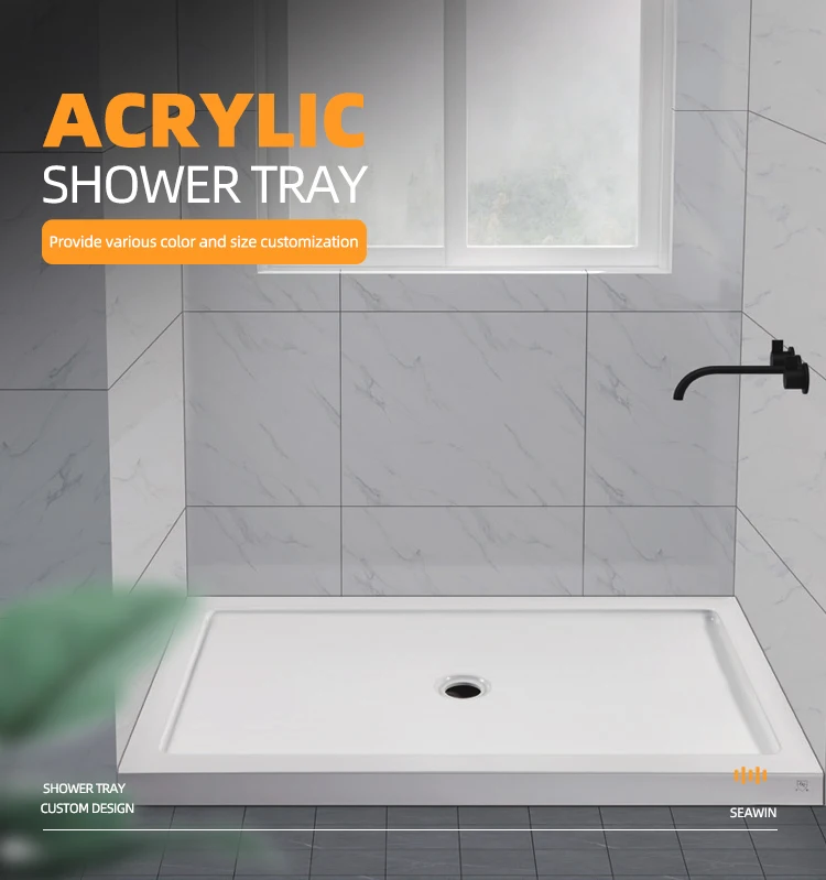 Custom Size White Acrylic Fiberglass Rectangle Modern Hotel Shower Tray Tile Ready Linear Drain for Bathroom
Custom Size White Acrylic Fiberglass Rectangle Modern Hotel Shower Tray Tile Ready Linear Drain for Bathroom