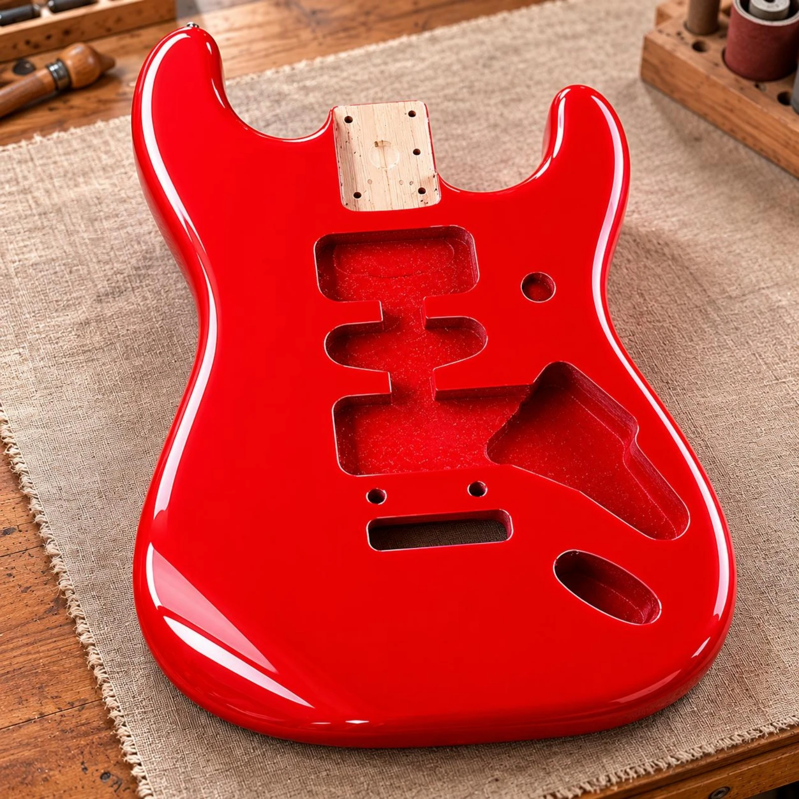 S-styleStyle Body Polyester Finish Paulownia Wood Body Music Instrument Parts Four-Bolt Neck Pocket Pre-Drilled
S-styleStyle Body Polyester Finish Paulownia Wood Body Music Instrument Parts Four-Bolt Neck Pocket Pre-Drilled