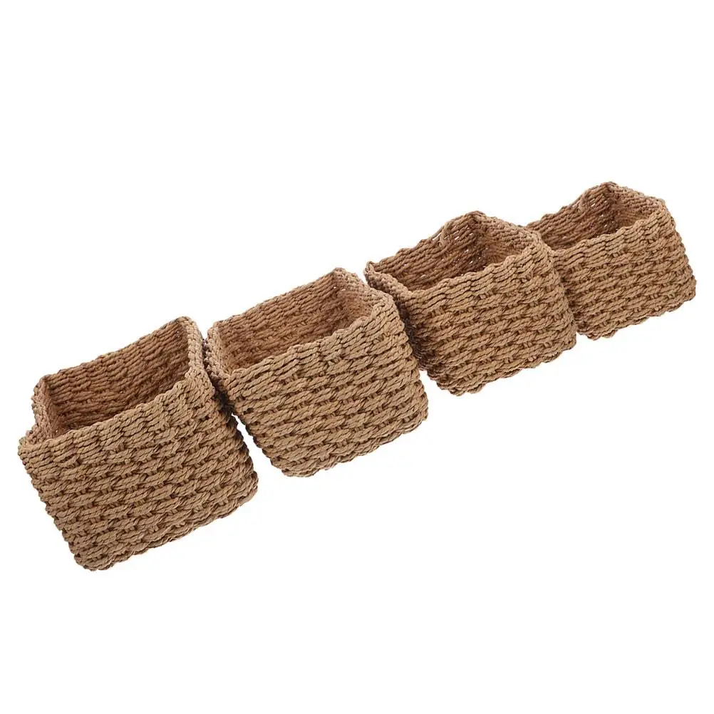 4 Pcs Straw Storage Basket Natural Woven Weave Desktop Khaki Organization and Baskets
4 Pcs Straw Storage Basket Natural Woven Weave Desktop Khaki Organization and Baskets