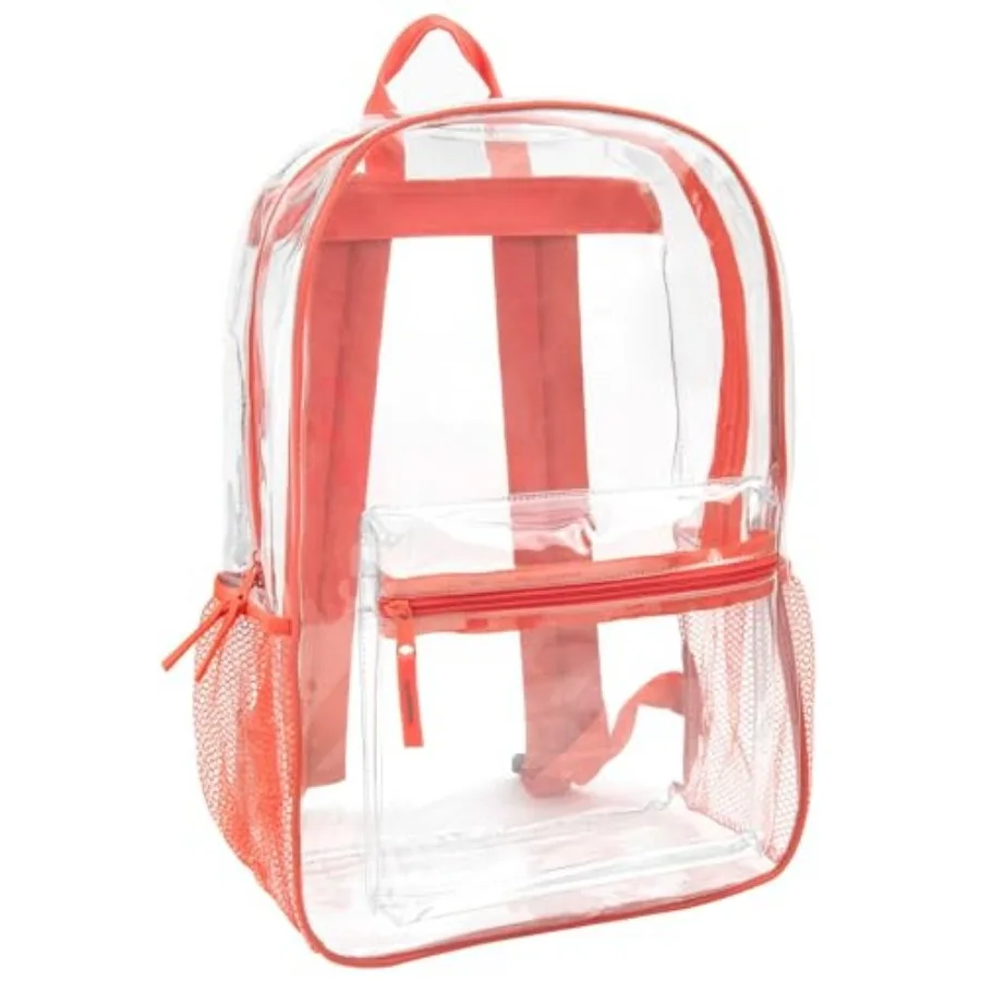 Trail maker Clear Backpack Heavy Duty with Padded Straps, Side Pockets for,Boys, Girls, School, Stadium Approved Events
Trail maker Clear Backpack Heavy Duty with Padded Straps, Side Pockets for,Boys, Girls, School, Stadium Approved Events