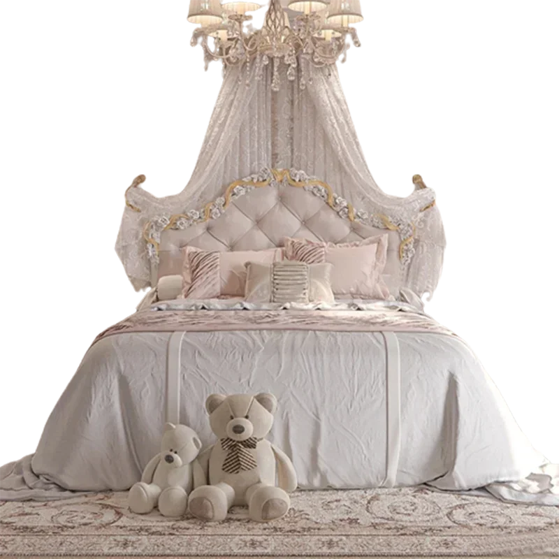 High quality Large Modern Soft Bed Master Simple Princess Girl Bedframe Human Bed Headboards Floor White Furniture
High quality Large Modern Soft Bed Master Simple Princess Girl Bedframe Human Bed Headboards Floor White Furniture