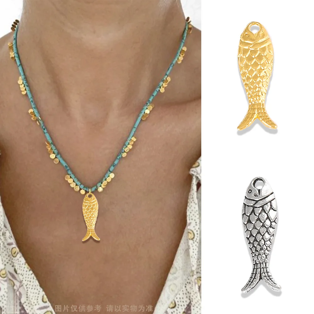 DIY alloy accessories, bright gold and silver accessories, necklaces, pendants, and fish-shaped pendants
DIY alloy accessories, bright gold and silver accessories, necklaces, pendants, and fish-shaped pendants