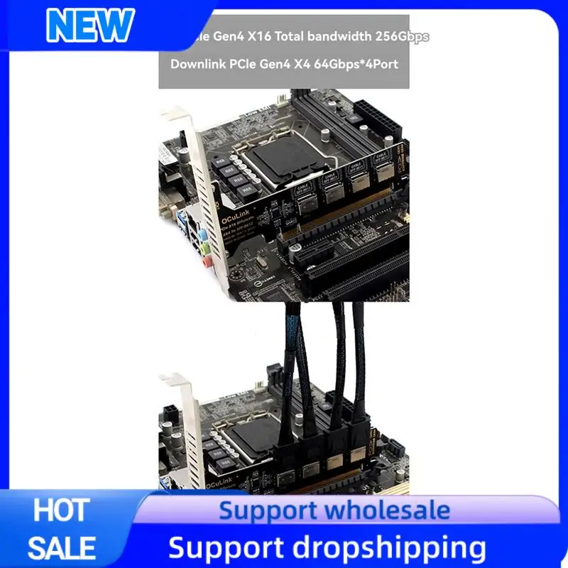 Optimal Pcie X16 Split 4-портовый SFF8611 Адаптер твердотельного привода Pcie Dtate для расширения материнской платы
Optimal Pcie X16 Split 4-портовый SFF8611 Адаптер твердотельного привода Pcie Dtate для расширения материнской платы