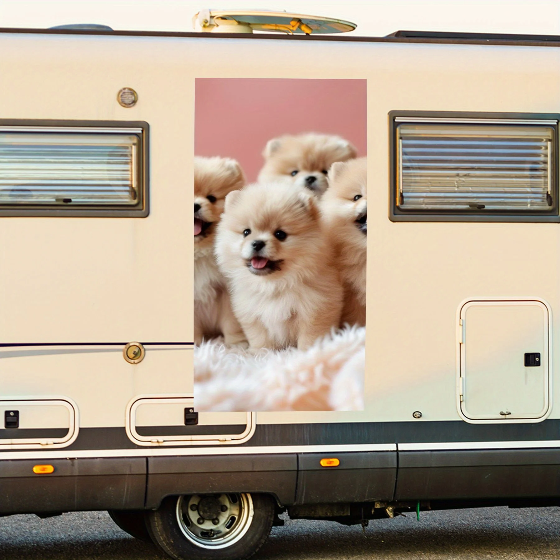 Dogs Motorhome Car Door Sticker PVC Self Waterproof Stick, Striking Auto Exterior Accessories Decor Protect Gift for Car Lover
Dogs Motorhome Car Door Sticker PVC Self Waterproof Stick, Striking Auto Exterior Accessories Decor Protect Gift for Car Lover
