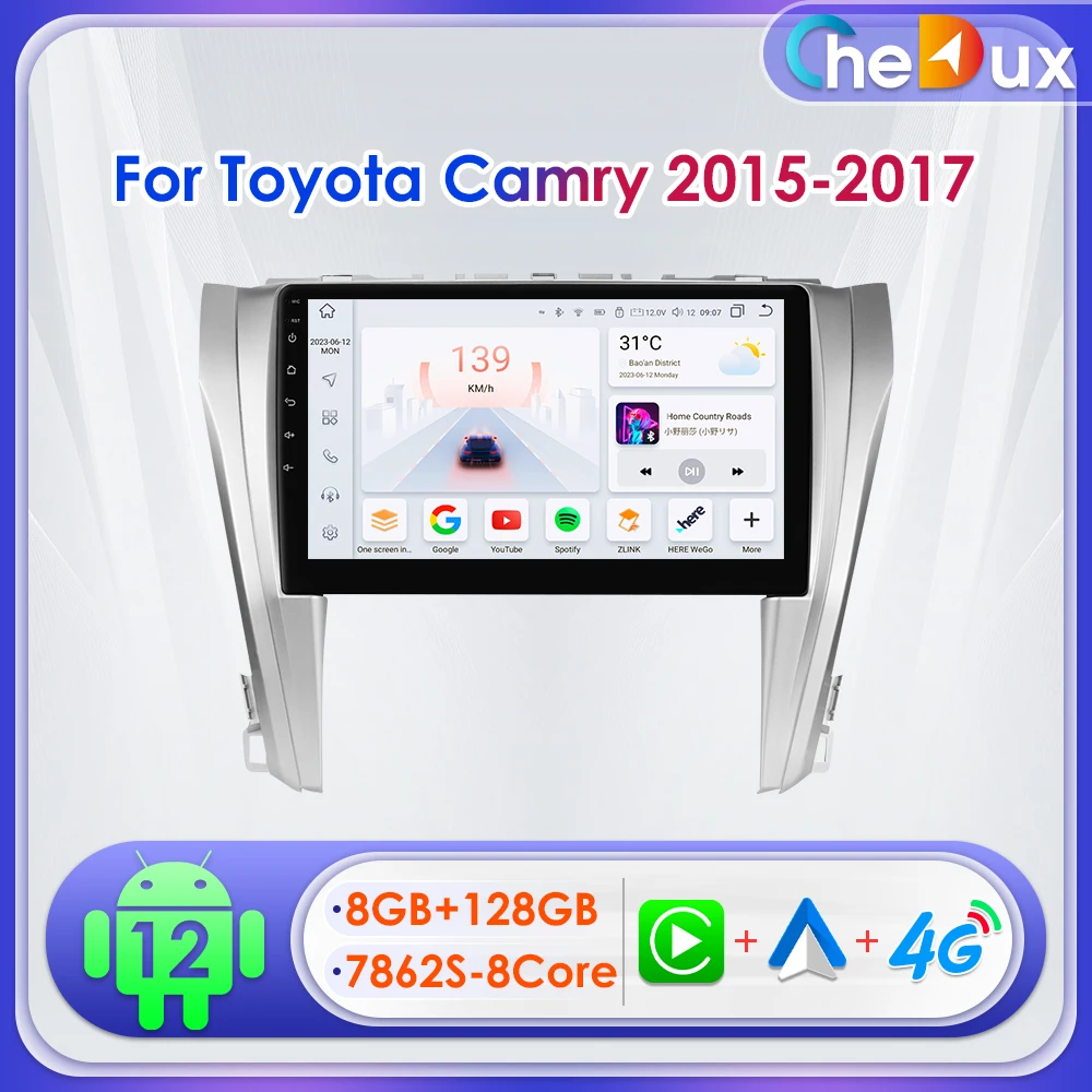 9" Chedux Android Auto Car Radio for Toyota Camry 7 XV 50 55 2014 - 2017 Navigation RDS DSP GPS CarPlay Quad Octa Core Headunit
9" Chedux Android Auto Car Radio for Toyota Camry 7 XV 50 55 2014 - 2017 Navigation RDS DSP GPS CarPlay Quad Octa Core Headunit