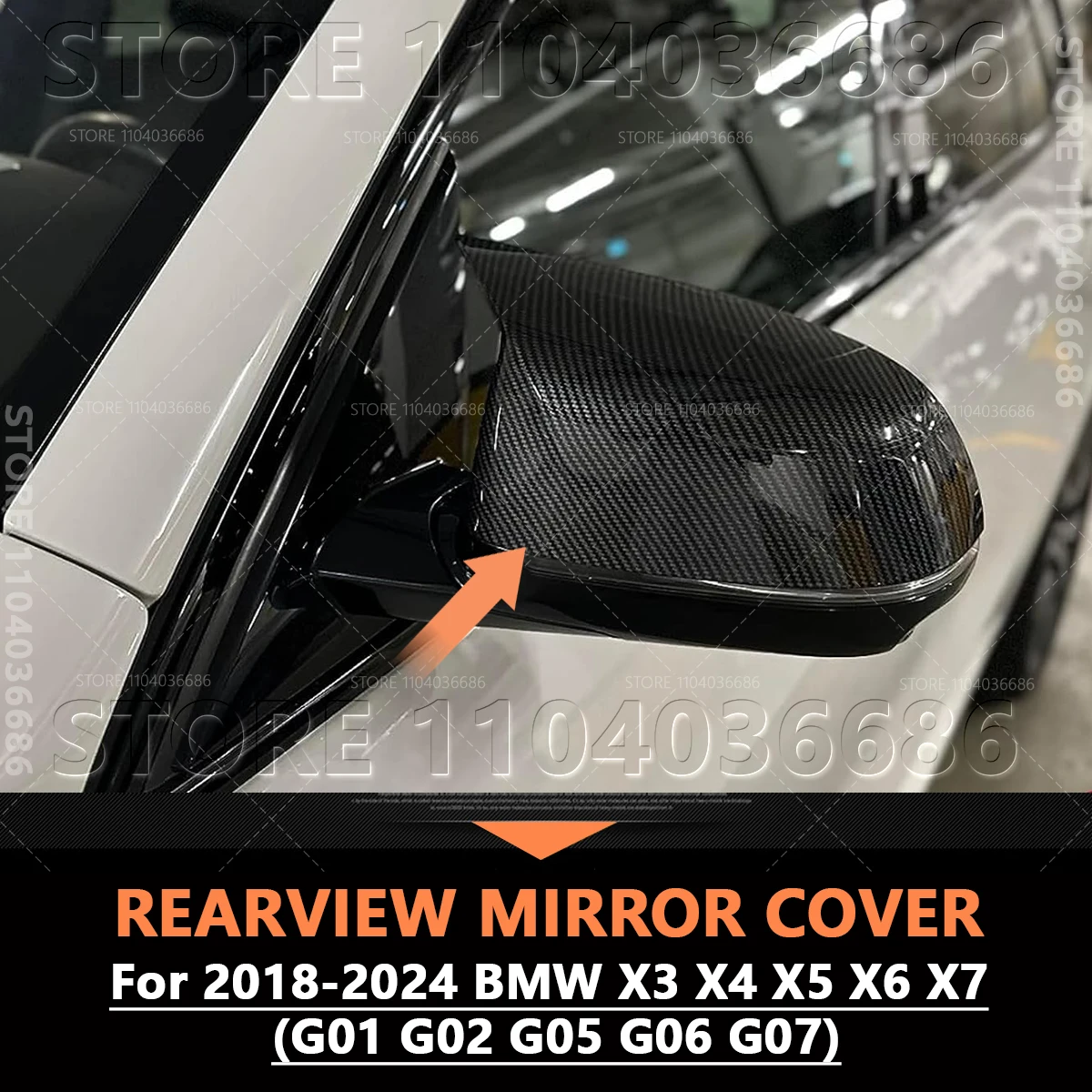 For 2018-2024 BMW X3 X4 X5 X6 X7 (G01 G02 G05 G06 G07) Rearview Mirror Cover 51162446964 51162446965 51168496623 51168496624
For 2018-2024 BMW X3 X4 X5 X6 X7 (G01 G02 G05 G06 G07) Rearview Mirror Cover 51162446964 51162446965 51168496623 51168496624