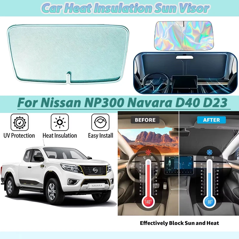 Front Sunshade For Nissan NP300 Navara D40 D23 2005 - 2025 Car Accessories Window Protection Sun Sunscreen Interior Cover Parts
Front Sunshade For Nissan NP300 Navara D40 D23 2005 - 2025 Car Accessories Window Protection Sun Sunscreen Interior Cover Parts