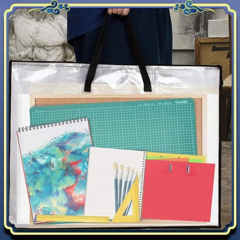 Portable 2 Pack 19X25 Inches Art Portfolio Case, Portfolio Folder For Artwork, Posters Storage Bag With Zipper And Handle Folder
Portable 2 Pack 19X25 Inches Art Portfolio Case, Portfolio Folder For Artwork, Posters Storage Bag With Zipper And Handle Folder