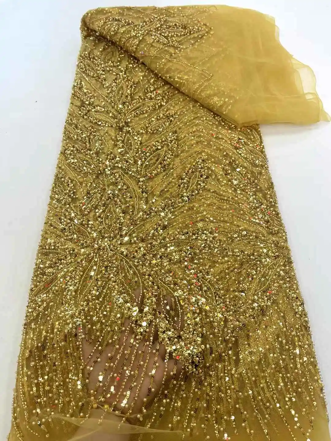 2025 France High-End Luxury Elegant Handmade Beaded Lace Fabric Nigerian With Sequins Mesh Lace Fabric For Bride Wedding Dresses
2025 France High-End Luxury Elegant Handmade Beaded Lace Fabric Nigerian With Sequins Mesh Lace Fabric For Bride Wedding Dresses