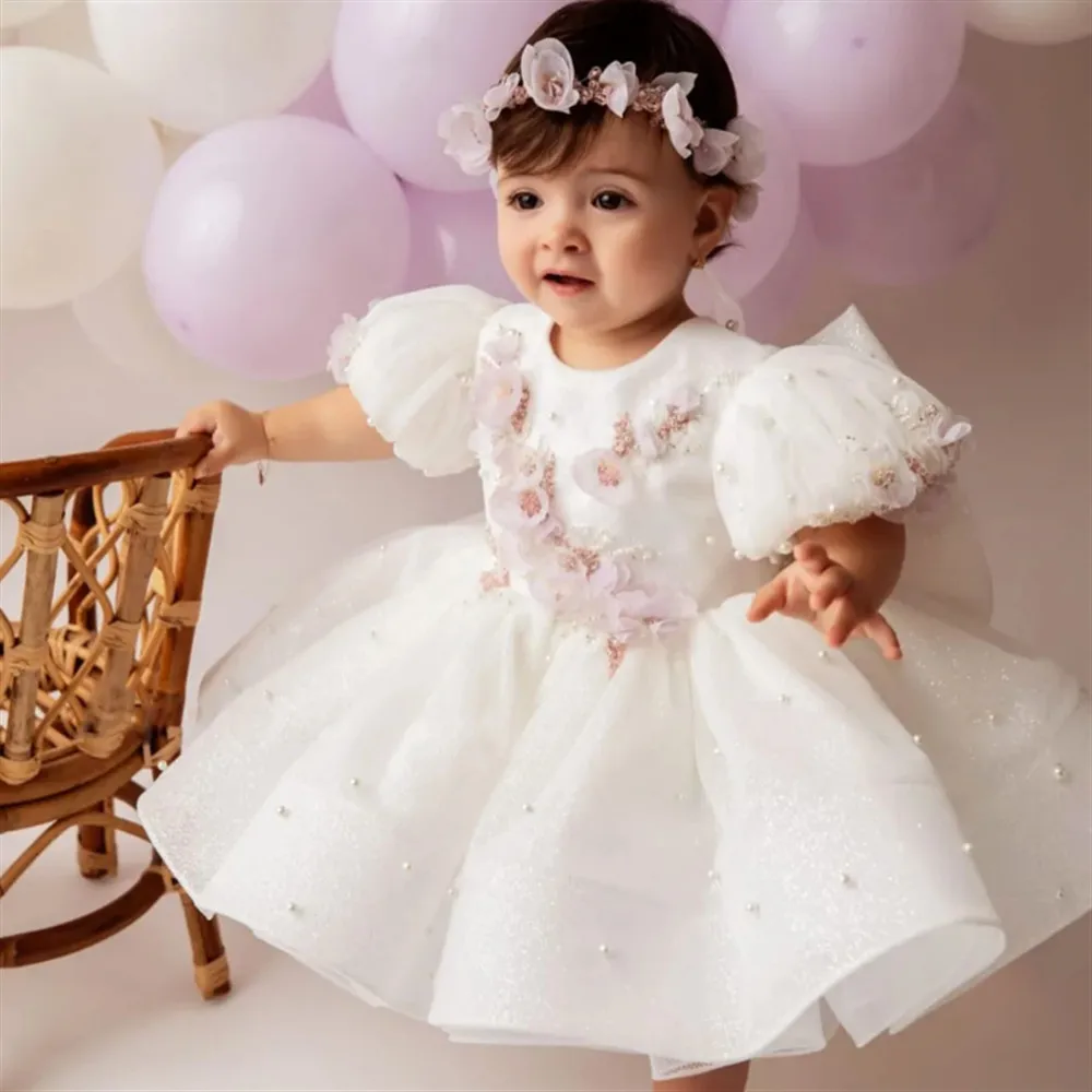 Cute Flower Girl Dress For Wedding Appliques Flowers Beading Pearls Bow Lovely Toddler Kids Birthday Party Banquet Ball Gown
Cute Flower Girl Dress For Wedding Appliques Flowers Beading Pearls Bow Lovely Toddler Kids Birthday Party Banquet Ball Gown