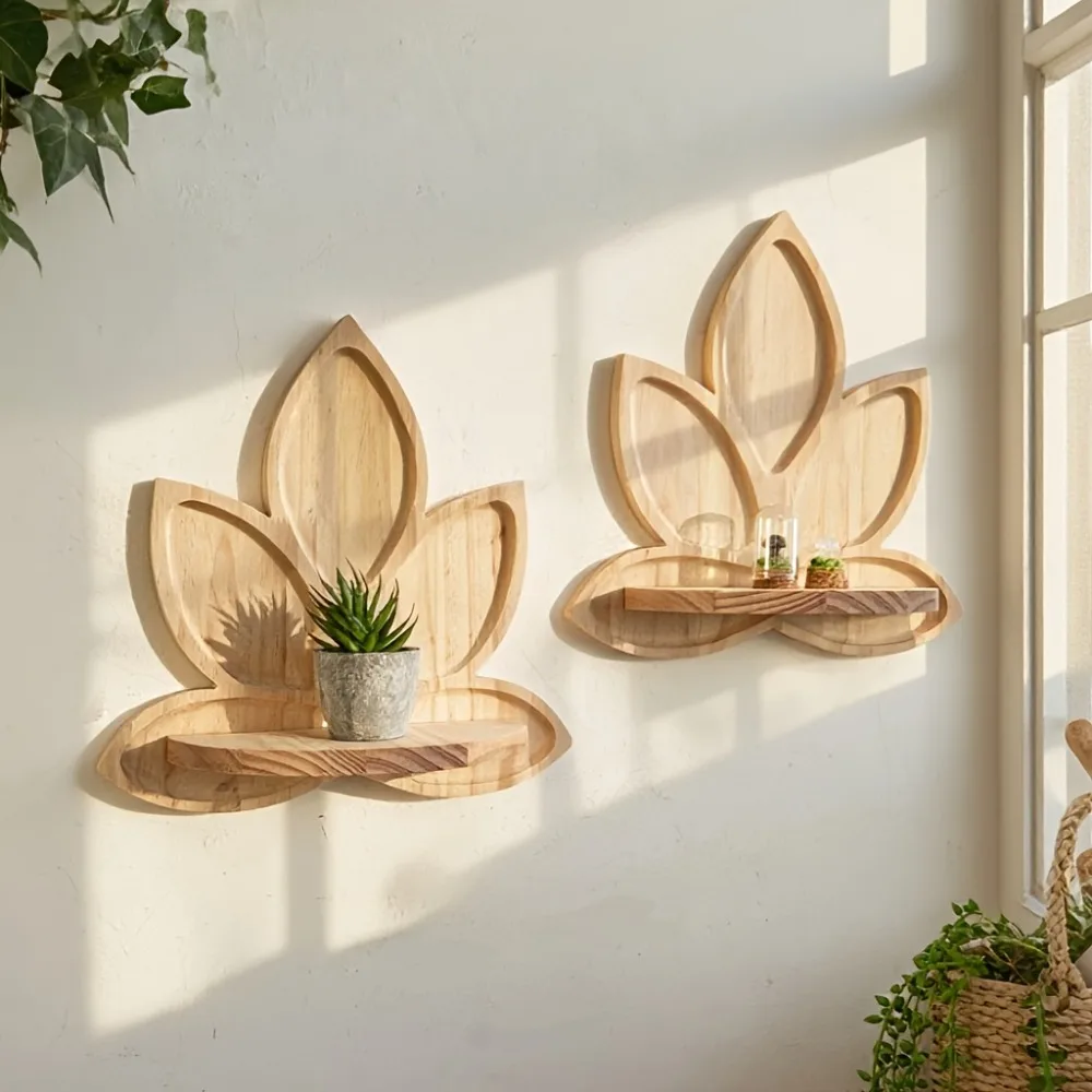 Wooden Lotus Flower Wall Shelves Geometric Wall Mounted Shelves Natural Wood Finish, Modern Home Decor Plant Decorative dropship
Wooden Lotus Flower Wall Shelves Geometric Wall Mounted Shelves Natural Wood Finish, Modern Home Decor Plant Decorative dropship
