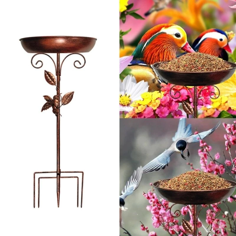 30In Vintage Metal Bird Bath Freestanding Design for Garden Patios Yard with Upgraded 4 Prong Base D2RD
30In Vintage Metal Bird Bath Freestanding Design for Garden Patios Yard with Upgraded 4 Prong Base D2RD