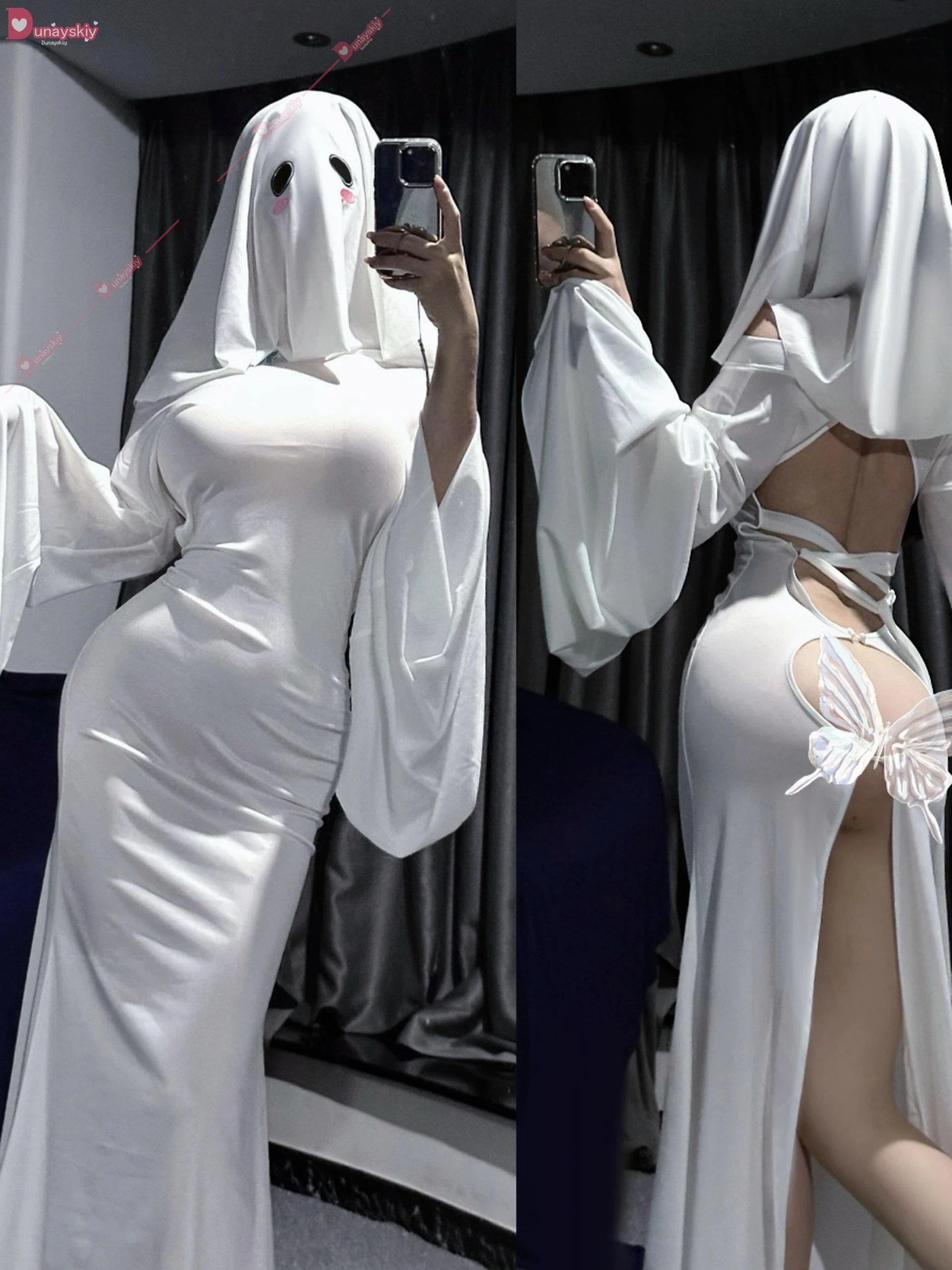 Девушка-призрак Хэллоуин Cross Dressing Косплей Женская одежда Два в одном Тонкая юбка «рыбий хвост» Хэллоуин Карнавальное вечернее платье
Девушка-призрак Хэллоуин Cross Dressing Косплей Женская одежда Два в одном Тонкая юбка «рыбий хвост» Хэллоуин Карнавальное вечернее платье