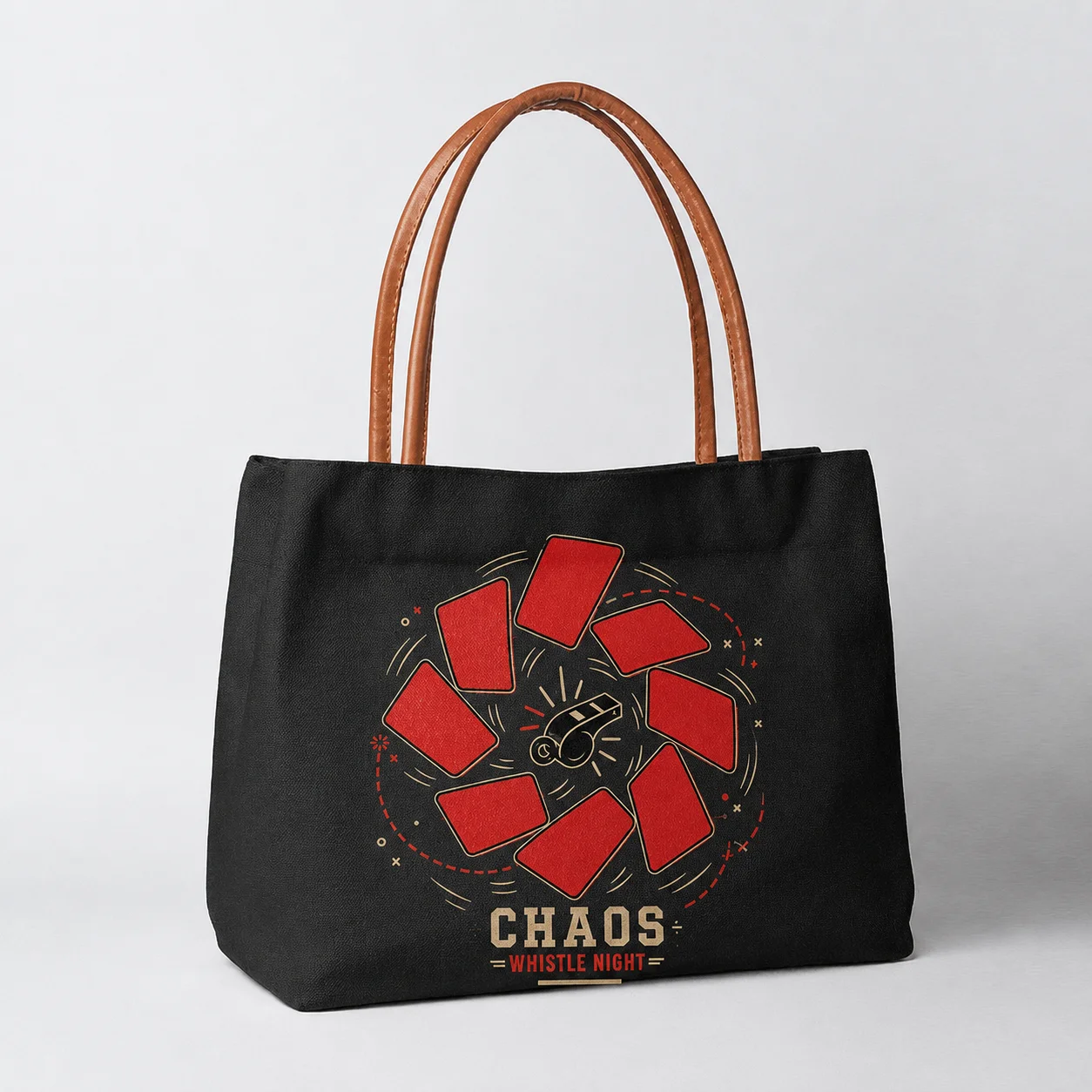 Canvas Tote Bag Soccer Fans Unisex Football Chaos Whistle Graphic Sports Fan Travel Shoulder Bag Match Day Gift Bag
Canvas Tote Bag Soccer Fans Unisex Football Chaos Whistle Graphic Sports Fan Travel Shoulder Bag Match Day Gift Bag