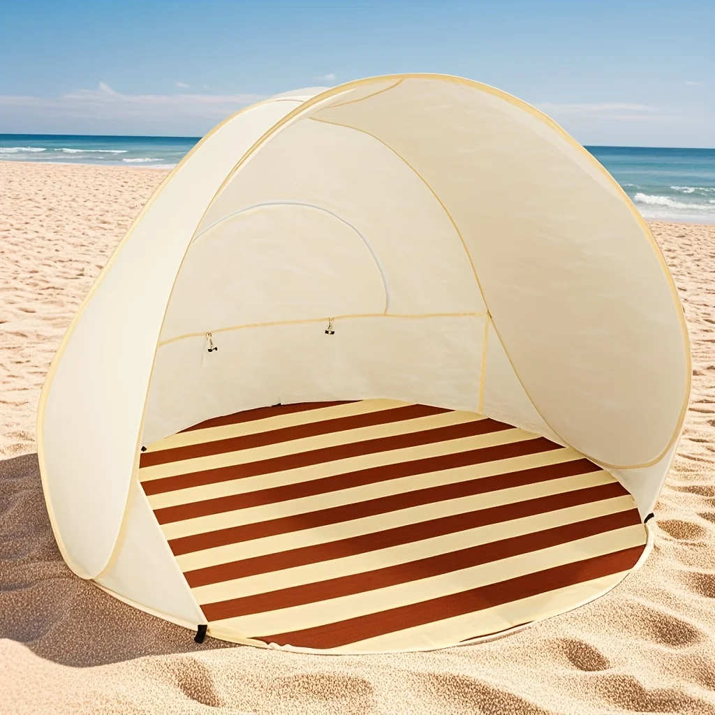 1pc Instant Pop-Up Beach Tent & Shade Suitable for 2-3 People, Quick-Erect Canopy Tent with Color
1pc Instant Pop-Up Beach Tent & Shade Suitable for 2-3 People, Quick-Erect Canopy Tent with Color