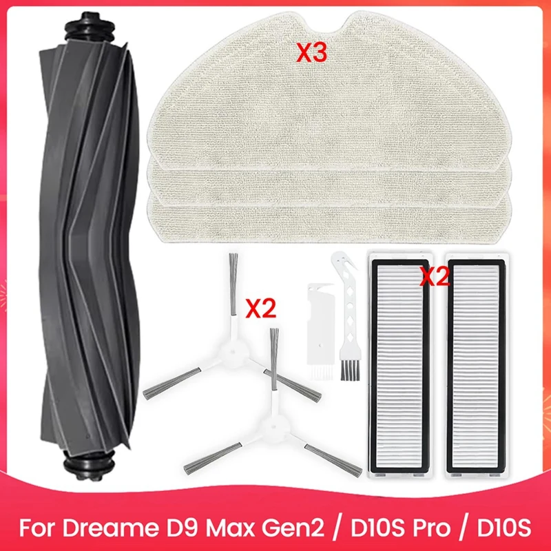 Replacement Kit Accessories For Dreame D9 Max Gen2 / D10S Pro / D10S Robot Vacuum Cleaner Parts
Replacement Kit Accessories For Dreame D9 Max Gen2 / D10S Pro / D10S Robot Vacuum Cleaner Parts
