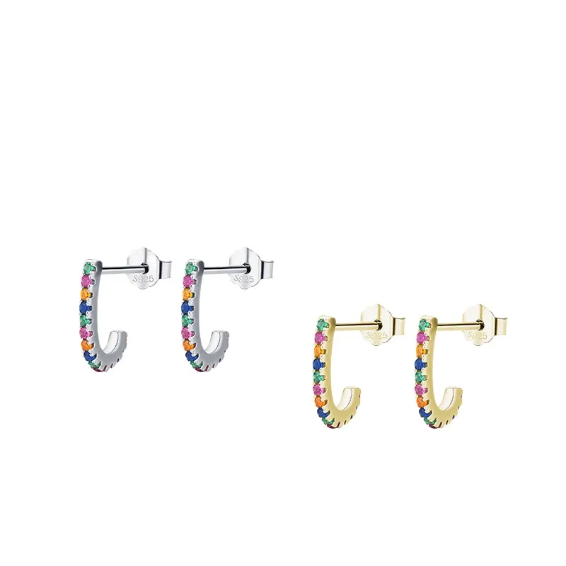 Dawn's Jewel S925 Sterling Silver Simple Versatile Rainbow Color Earrings For Women Japanese And Korean Niche Design
Dawn's Jewel S925 Sterling Silver Simple Versatile Rainbow Color Earrings For Women Japanese And Korean Niche Design