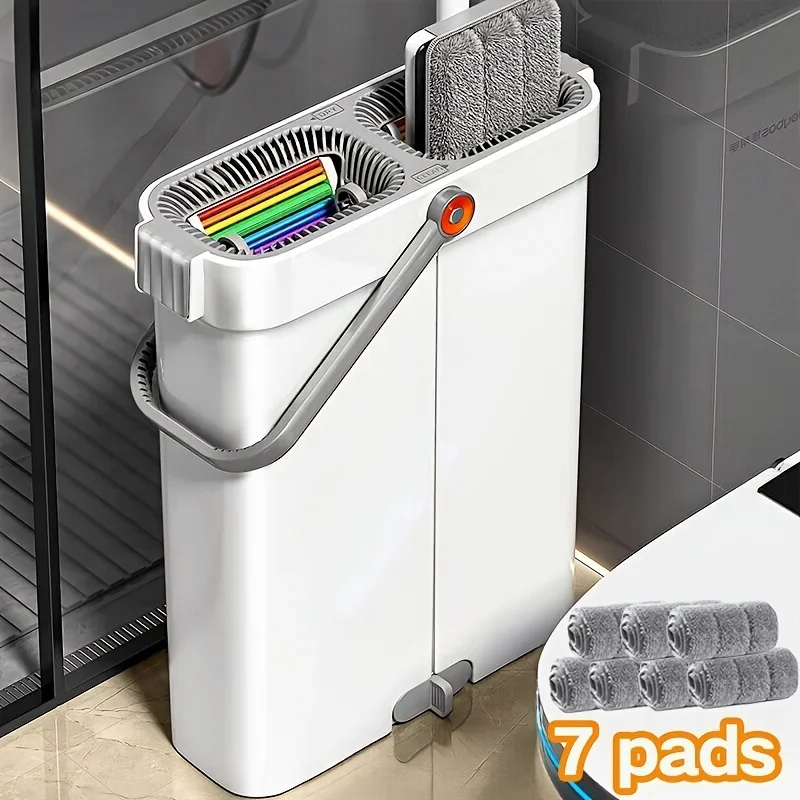 KEEHOME 12.99/15.75-Inch Flat Mop And Bucket Set Wet And Dry Ultra-Fine Fiber Replacement Pads Machine Washable Cleaning Tool
KEEHOME 12.99/15.75-Inch Flat Mop And Bucket Set Wet And Dry Ultra-Fine Fiber Replacement Pads Machine Washable Cleaning Tool