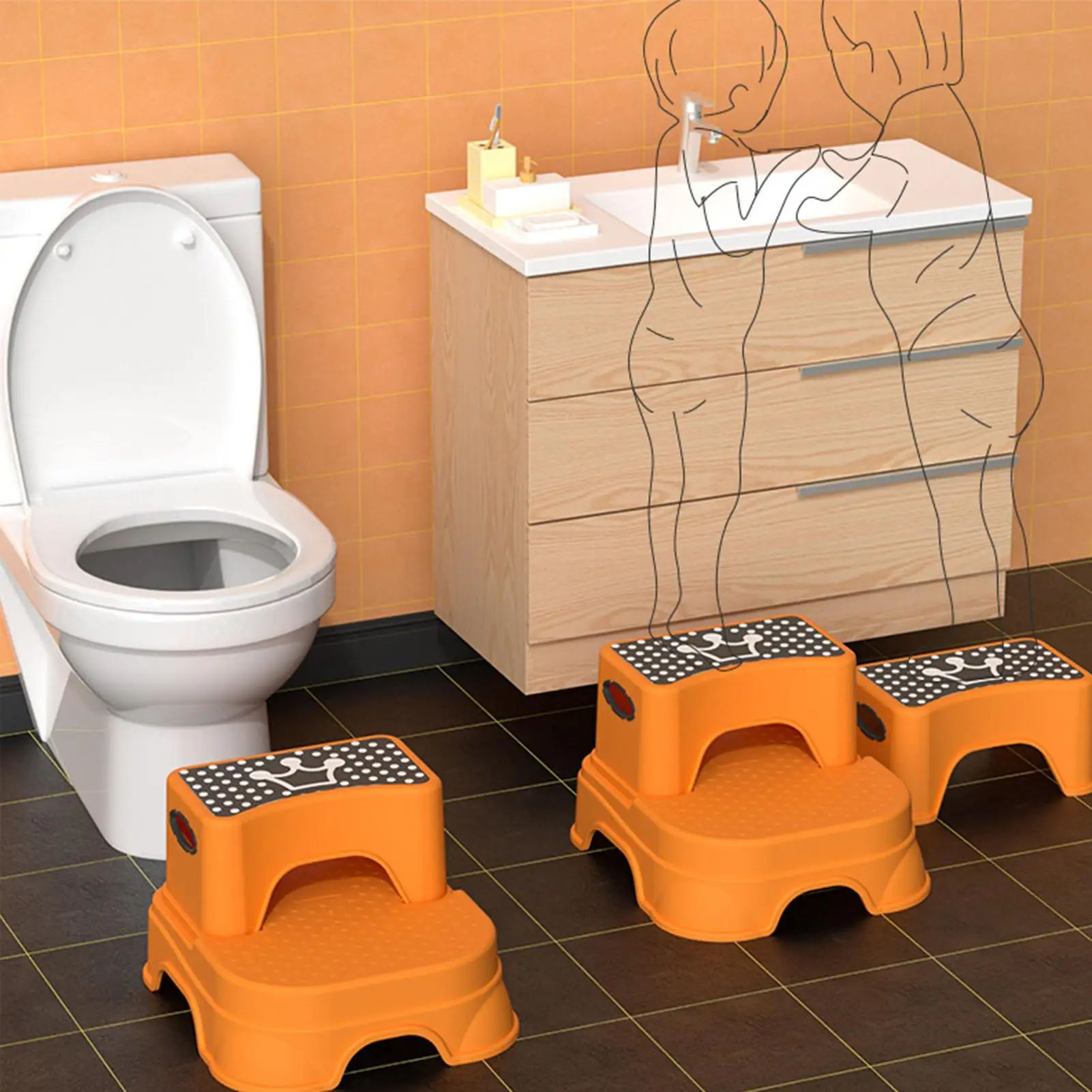Kids Step Stool Non-Slip Stepped Portable Stable Chair Bathroom Step Stool For Kids For Children Boys Girls Toilet Home House
Kids Step Stool Non-Slip Stepped Portable Stable Chair Bathroom Step Stool For Kids For Children Boys Girls Toilet Home House
