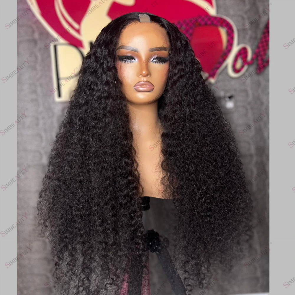 250Density Black Human Hair Kinky Curly Long Glueless U Part Wigs for Black Women Africa Female Easy Wear 1X4 V Part Wigs Remy
250Density Black Human Hair Kinky Curly Long Glueless U Part Wigs for Black Women Africa Female Easy Wear 1X4 V Part Wigs Remy