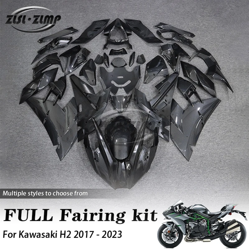 Motorcycle Full Fairing Carbon Fiber Pattern Painted Look kits For Kawasaki Ninja H2 H2R H2C 2017 - 2023 Full Body Fairing
Motorcycle Full Fairing Carbon Fiber Pattern Painted Look kits For Kawasaki Ninja H2 H2R H2C 2017 - 2023 Full Body Fairing