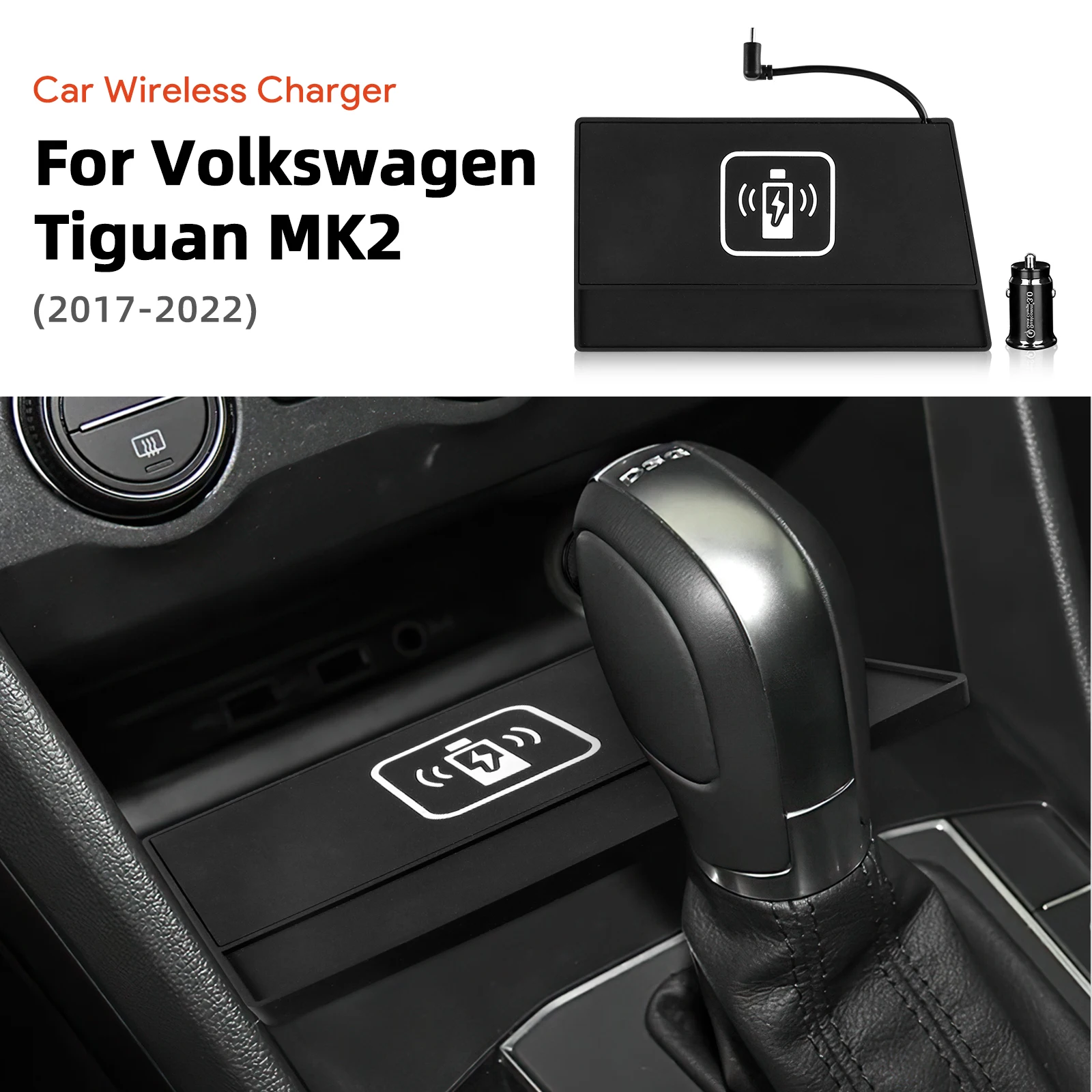 Беспроводное зарядное устройство для Volkswagen Tiguan 2017-2022: Быстрая зарядка, органайзер для центральной консоли, аксессуары для модификации интерьера
Беспроводное зарядное устройство для Volkswagen Tiguan 2017-2022: Быстрая зарядка, органайзер для центральной консоли, аксессуары для модификации интерьера