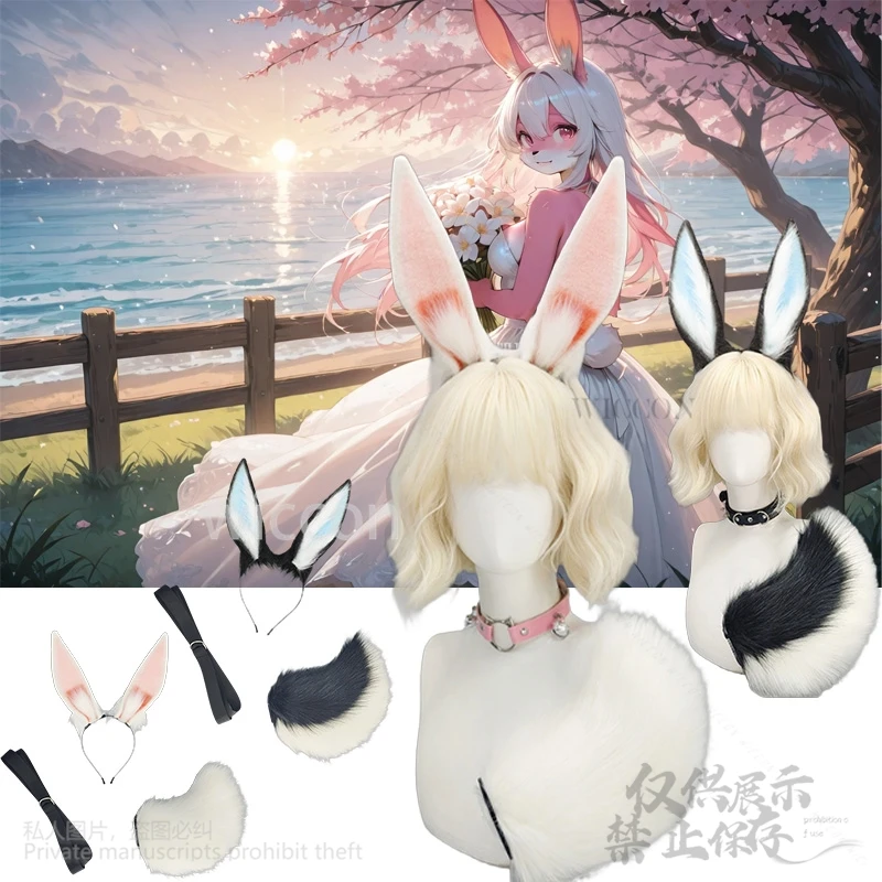 Rabbit Kawaii Furry Anime Cosplay Furrsuit Bunny Ears Headband Plush Cutecore Y2K Tail Party Animal Headdress Cos Customized
Rabbit Kawaii Furry Anime Cosplay Furrsuit Bunny Ears Headband Plush Cutecore Y2K Tail Party Animal Headdress Cos Customized