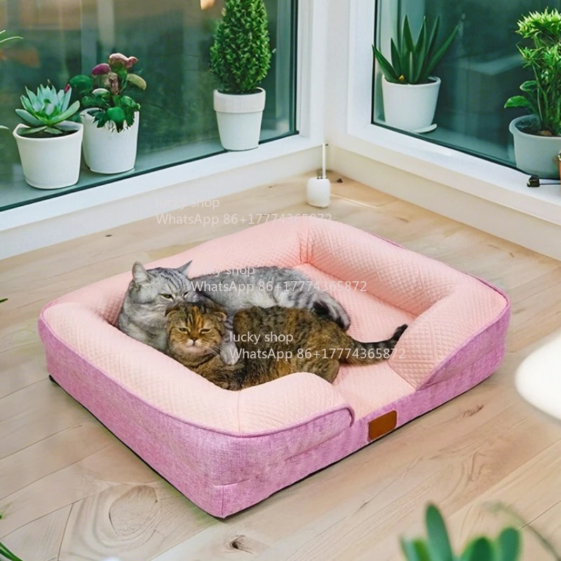 Removable Pet Nest Medium and Large Dog Thickened Cat Pad Dog Bed
Removable Pet Nest Medium and Large Dog Thickened Cat Pad Dog Bed