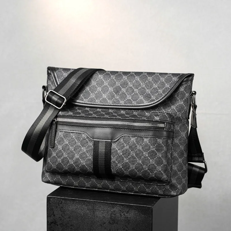Fashion Plaid Men's Crossbody Bag Trendy Striped Shoulder Messenger Bag Men Luxury Business Laptop Bag Crossbody Bags Satchles
Fashion Plaid Men's Crossbody Bag Trendy Striped Shoulder Messenger Bag Men Luxury Business Laptop Bag Crossbody Bags Satchles