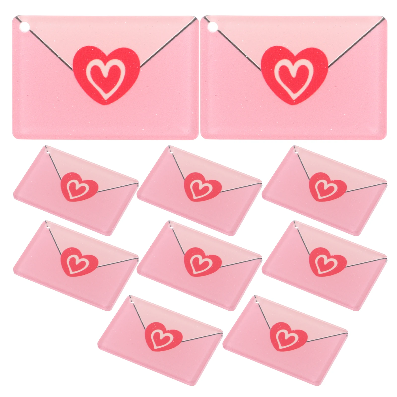 10pcs Valentine'S Day Heart Envelope Charms Earring Pendants Lightweight Acrylic Diy Jewelry Crafts Dangle Pendant Charms For
10pcs Valentine'S Day Heart Envelope Charms Earring Pendants Lightweight Acrylic Diy Jewelry Crafts Dangle Pendant Charms For