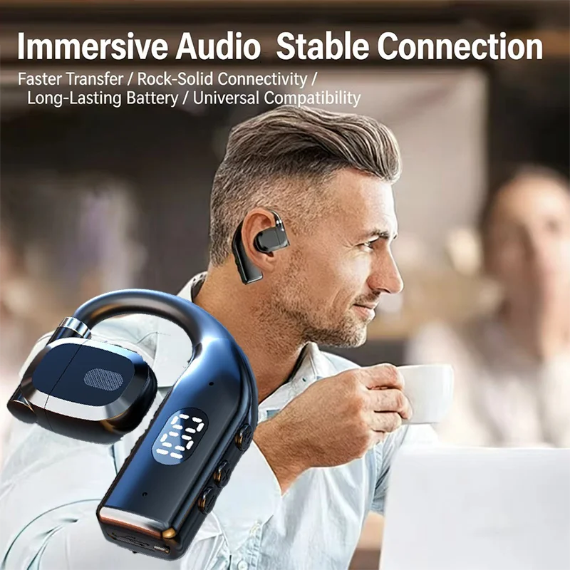 Earhooks Wireless Bluetooth 5.4 Headphones Gaming Sports Headset HiFi Stereo Noise Reduction Earbuds Earphone With Microphone
Earhooks Wireless Bluetooth 5.4 Headphones Gaming Sports Headset HiFi Stereo Noise Reduction Earbuds Earphone With Microphone