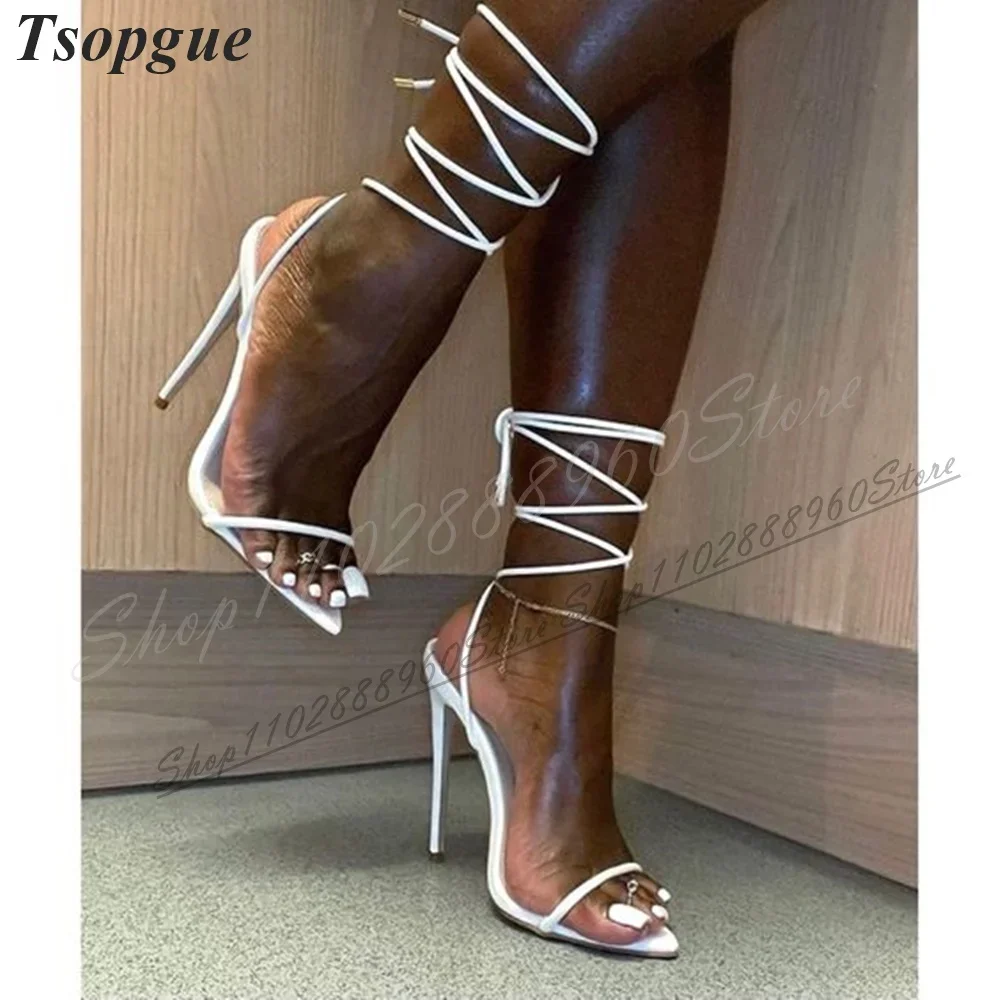 Stylish White Narrow Band Elegant Sandals Thin High Heel Shoes For Women Slip On Pointed Toe 2024 Fashion Zapatos Para Mujere
Stylish White Narrow Band Elegant Sandals Thin High Heel Shoes For Women Slip On Pointed Toe 2024 Fashion Zapatos Para Mujere