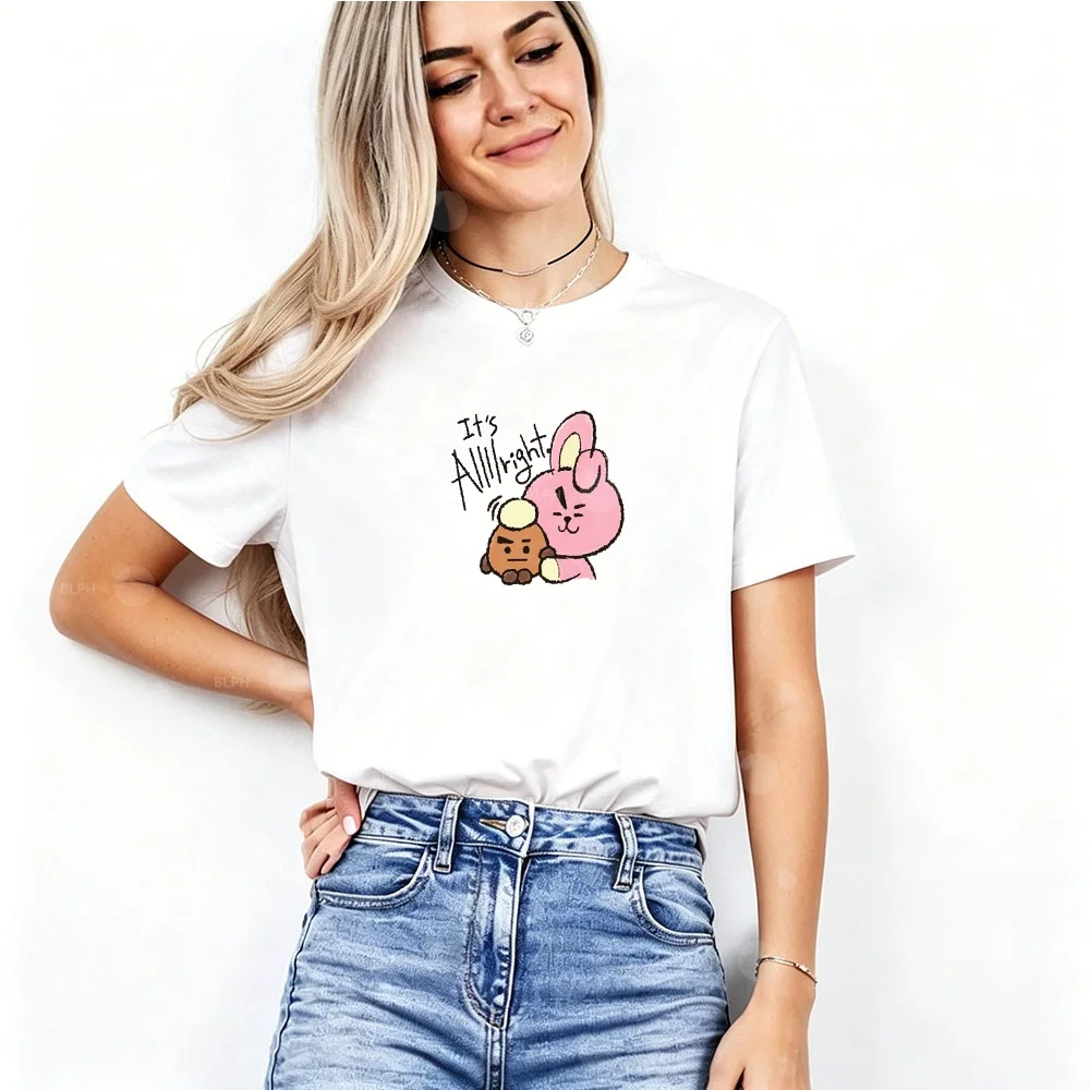 BT21 BTS Family Matching T-Shirts Cute Rabbit Bear Cartoon Print Parent-Child Outfit Casual Cotton Tee
BT21 BTS Family Matching T-Shirts Cute Rabbit Bear Cartoon Print Parent-Child Outfit Casual Cotton Tee