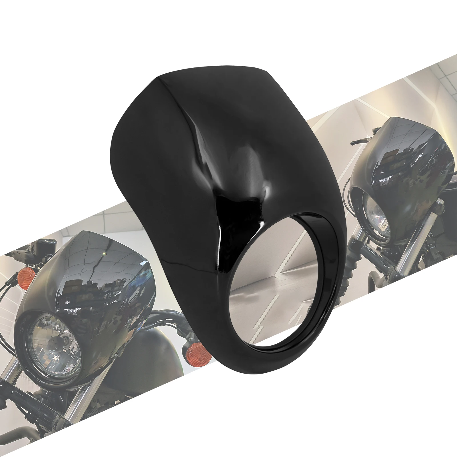 Motorcycle Gloos Black Headlight Fairing Front Fork Mount For Harley For Sportster XL 883 For Dyna For Street Bob 1973-up
Motorcycle Gloos Black Headlight Fairing Front Fork Mount For Harley For Sportster XL 883 For Dyna For Street Bob 1973-up