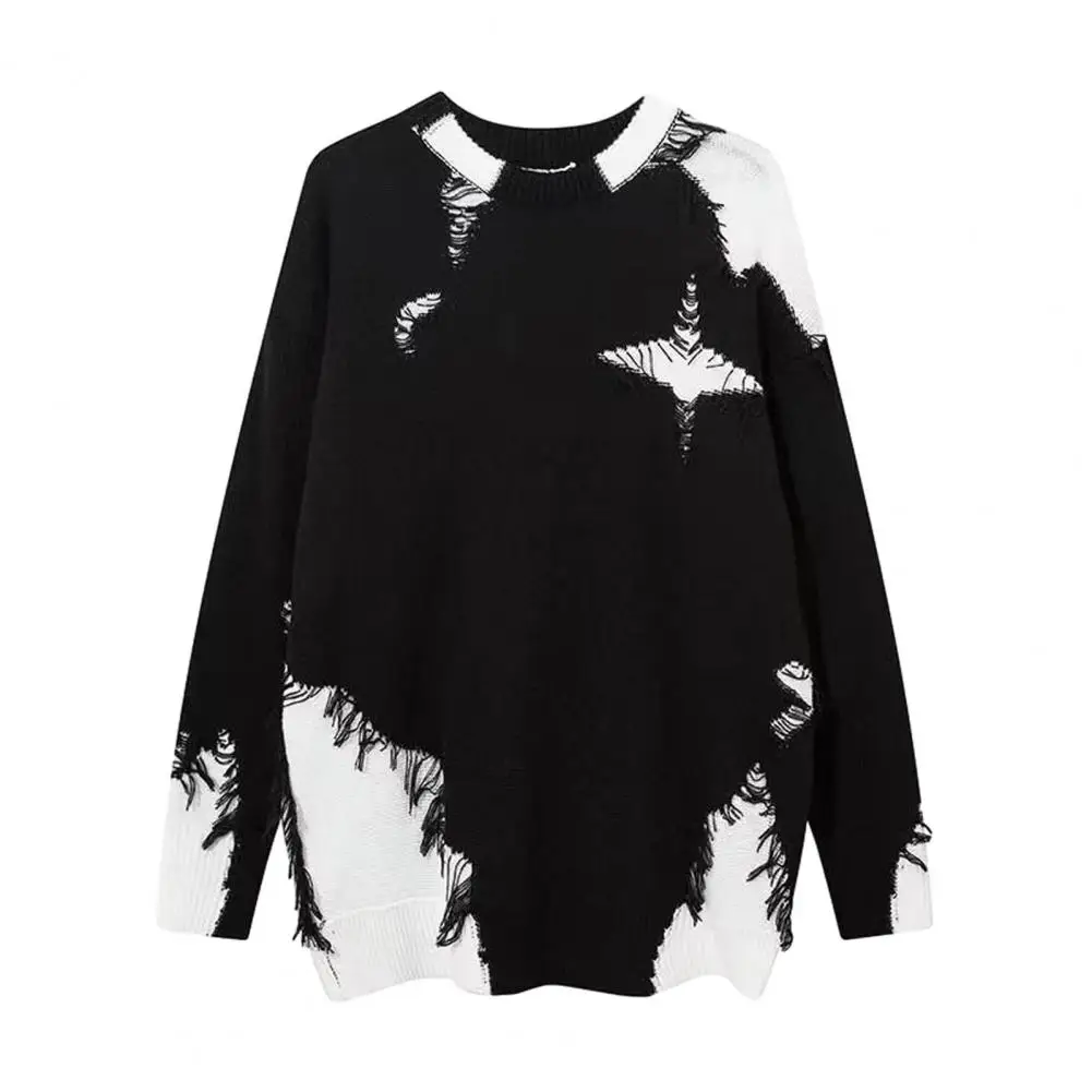 Women Sweater Tassel Ripped for Knitted Pullover Round Neck Long Sleeve Warm Pullovers
Women Sweater Tassel Ripped for Knitted Pullover Round Neck Long Sleeve Warm Pullovers