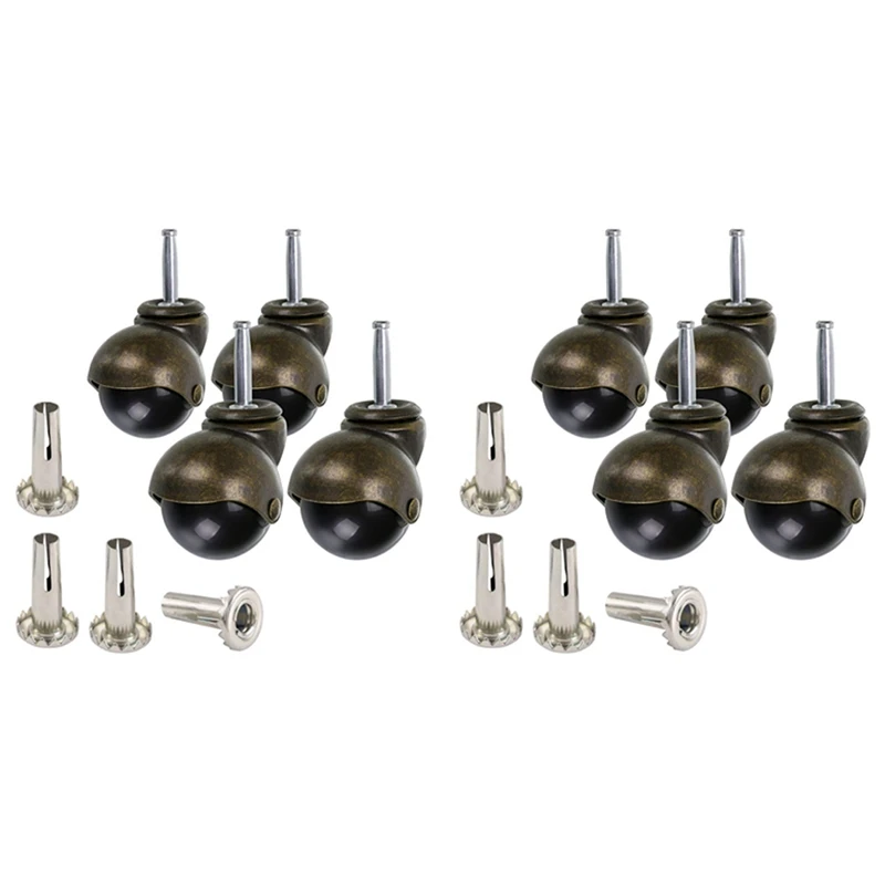 BEAU-8 Pack 2 Inch Ball Caster Stem Caster Wheel With Sockets,Vintage Antique Swivel Caster For Furniture,Sofa,Chair,Cabinet
BEAU-8 Pack 2 Inch Ball Caster Stem Caster Wheel With Sockets,Vintage Antique Swivel Caster For Furniture,Sofa,Chair,Cabinet