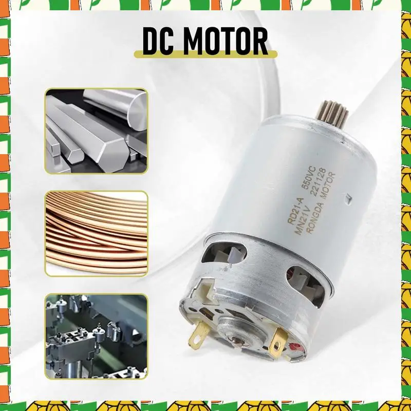 Professional Tool RS550 DC Motor 8.2Mm 14 Teeth Gear Mini Motor 21V 29800RPM Electric Saw Motor For Reciprocating Rechargeable H
Professional Tool RS550 DC Motor 8.2Mm 14 Teeth Gear Mini Motor 21V 29800RPM Electric Saw Motor For Reciprocating Rechargeable H