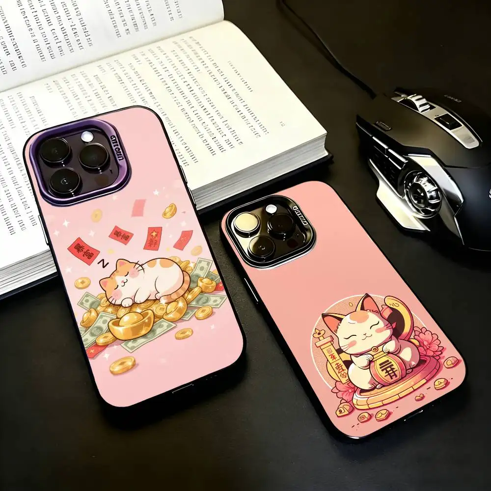 C-Cartoon Lucky Cat Phone Case For iPhone17,16,15,14,13,12,11 Plus,Pro Max Black Candy silver phone case
C-Cartoon Lucky Cat Phone Case For iPhone17,16,15,14,13,12,11 Plus,Pro Max Black Candy silver phone case