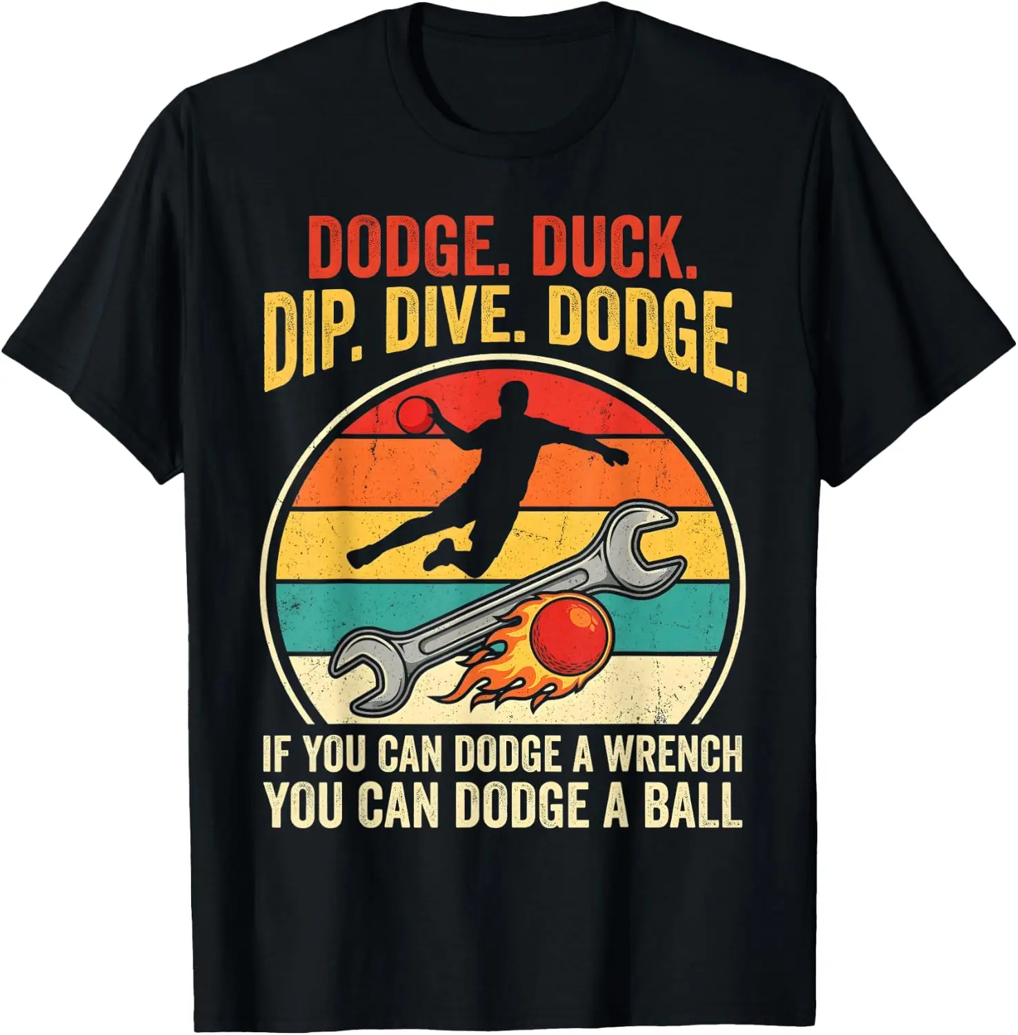 Retro Sunset Dodgeball Duck Dip Dive Dodge T-Shirt 100% Cotton Trendy Y2K Short-Sleeve Tee – Soft, Quick-Drying, &
Retro Sunset Dodgeball Duck Dip Dive Dodge T-Shirt 100% Cotton Trendy Y2K Short-Sleeve Tee – Soft, Quick-Drying, &