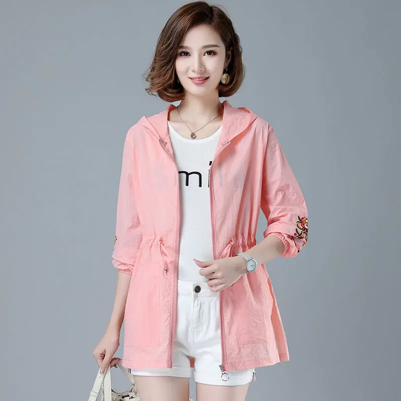 Summer Jackets Women Thin Sunscreen Solid Elegant New Stylish Summer Korean Style All-match Daily Female Clothing Casual A278
Summer Jackets Women Thin Sunscreen Solid Elegant New Stylish Summer Korean Style All-match Daily Female Clothing Casual A278