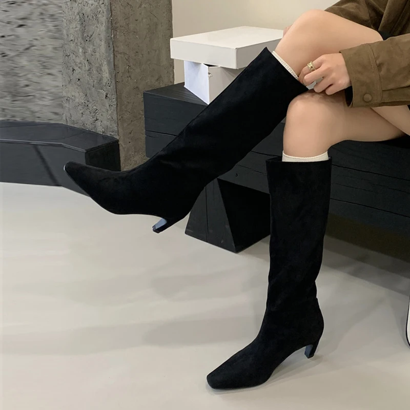 Liyke Winter Street Style Square Toe Slim Knee-High Women Boots Low Heels Ladies Shoes Punk Vintage Long Booties Zapatos De Muje
Liyke Winter Street Style Square Toe Slim Knee-High Women Boots Low Heels Ladies Shoes Punk Vintage Long Booties Zapatos De Muje