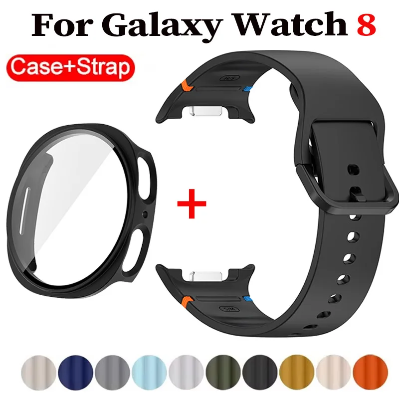 Силиконовый ремешок для Samsung Galaxy Watch 8 40, 44 мм, ремешок с чехлом, защитная пленка для экрана, чехол-бампер для Samsung, ремешок, аксессуары на запястье
Силиконовый ремешок для Samsung Galaxy Watch 8 40, 44 мм, ремешок с чехлом, защитная пленка для экрана, чехол-бампер для Samsung, ремешок, аксессуары на запястье