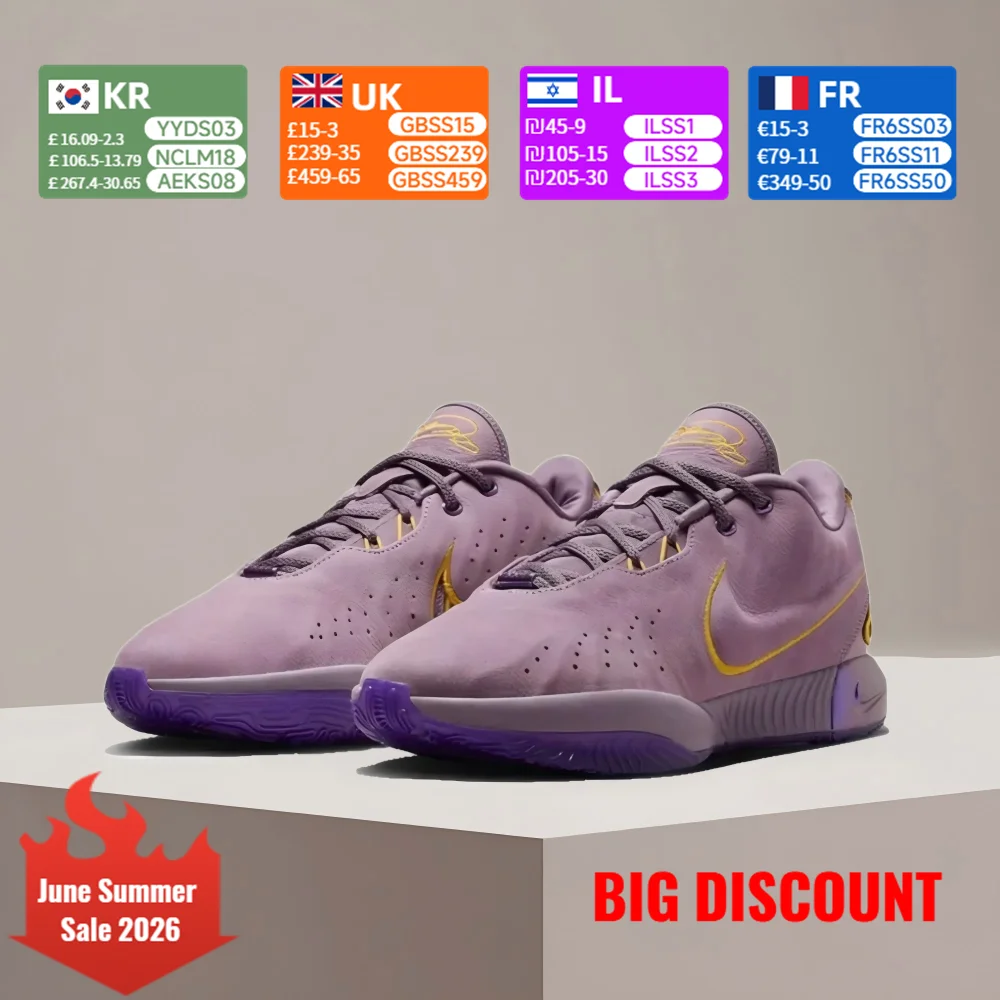 Nike LeBron 21 “Purple Rain” Comfortable and Versatile Low-Top Basketball Shoes with Foam Cushioning, Men's FV2346-500
Nike LeBron 21 “Purple Rain” Comfortable and Versatile Low-Top Basketball Shoes with Foam Cushioning, Men's FV2346-500