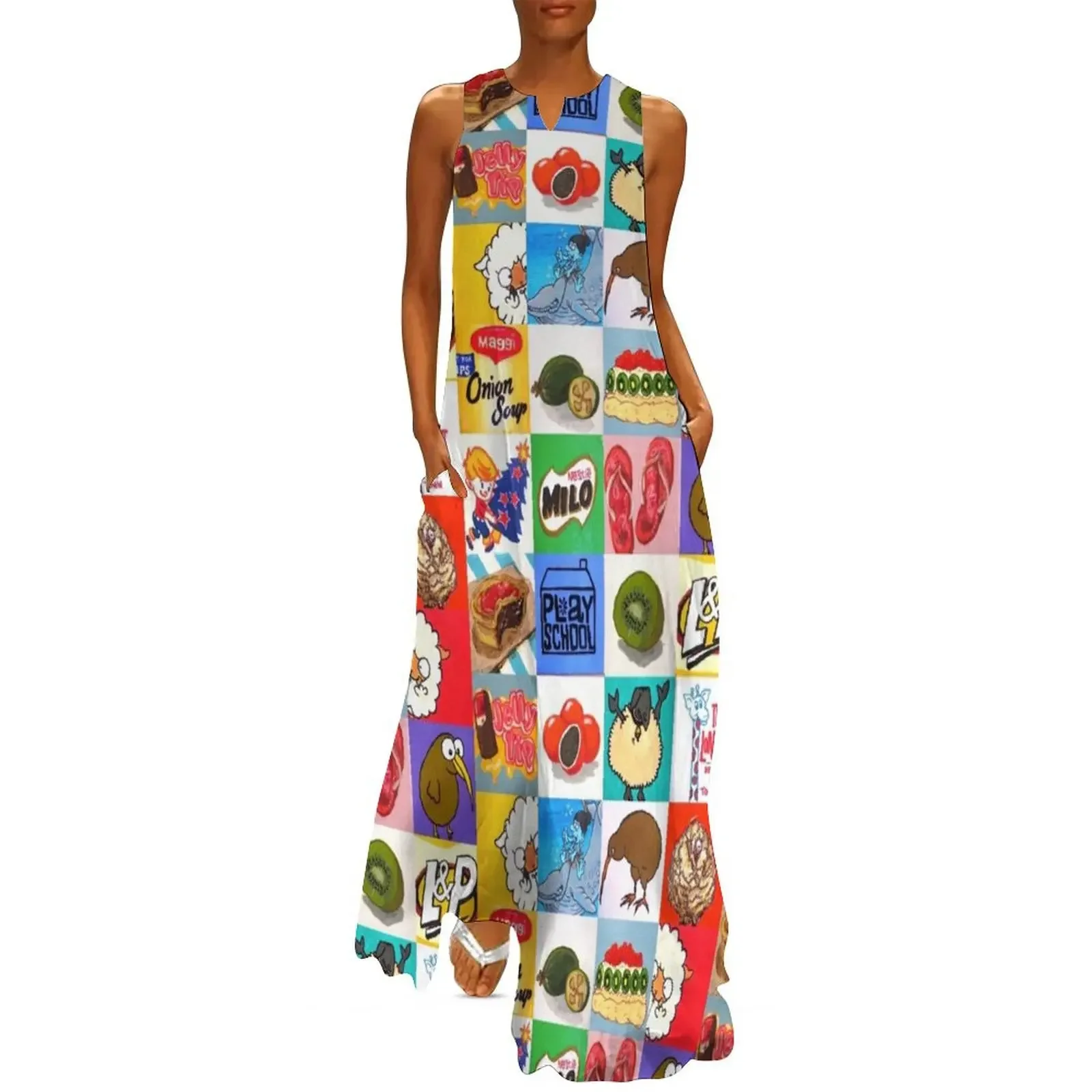 Kiwiana food and drink icons collage Long Dress summer dress womens 2025 Prom gown summer dresses for women 2025 Dress
Kiwiana food and drink icons collage Long Dress summer dress womens 2025 Prom gown summer dresses for women 2025 Dress