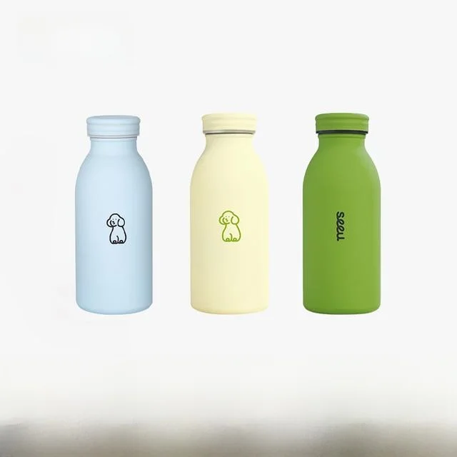 Cute Small Milk Bottle Insulated Stainless Steel Frosted Texture Water Cup 320ml Portable Student Beverage Container
Cute Small Milk Bottle Insulated Stainless Steel Frosted Texture Water Cup 320ml Portable Student Beverage Container