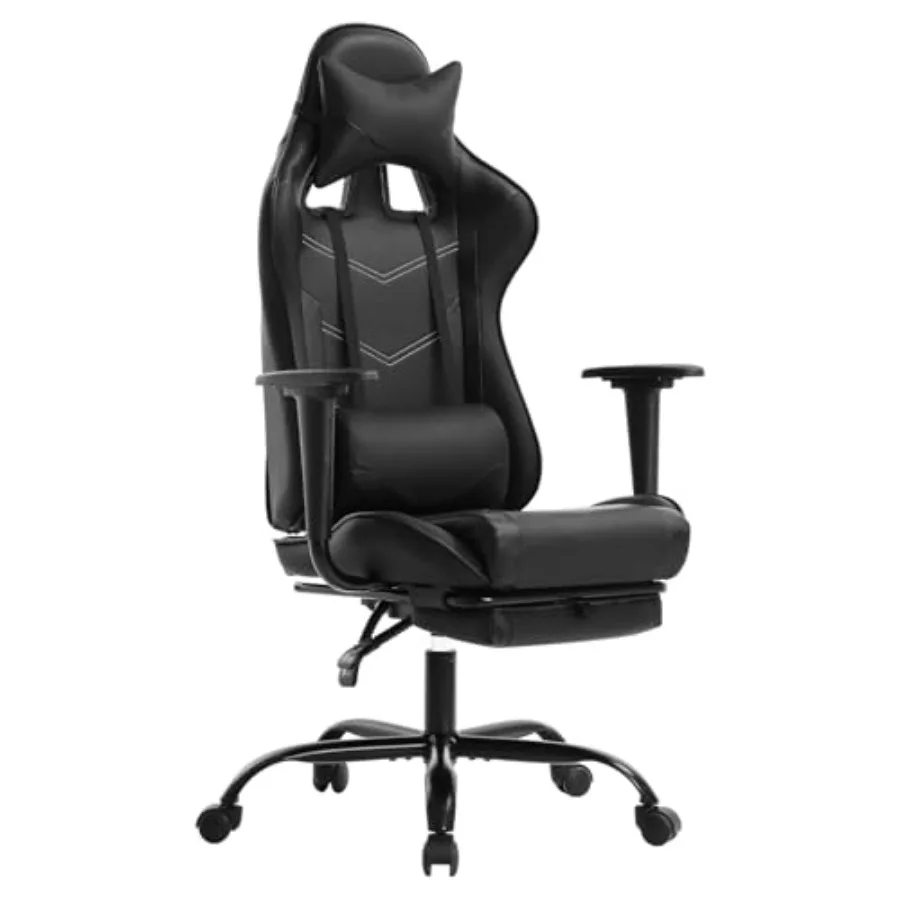 Ergonomic Gaming Chair Dark Black Reclining Computer Chair with Lumbar port, Headrest Pillow, Adjustable Footrests 360 Swivel w
Ergonomic Gaming Chair Dark Black Reclining Computer Chair with Lumbar port, Headrest Pillow, Adjustable Footrests 360 Swivel w