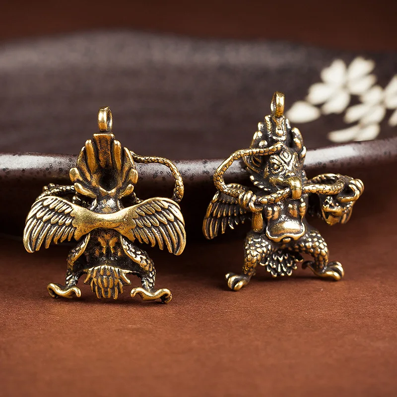 Golden Winged Garuda Guardian Bronze Sculpture Brass Tantric Buddha Small Ornament Keychain Pendant Antique Micro
Golden Winged Garuda Guardian Bronze Sculpture Brass Tantric Buddha Small Ornament Keychain Pendant Antique Micro