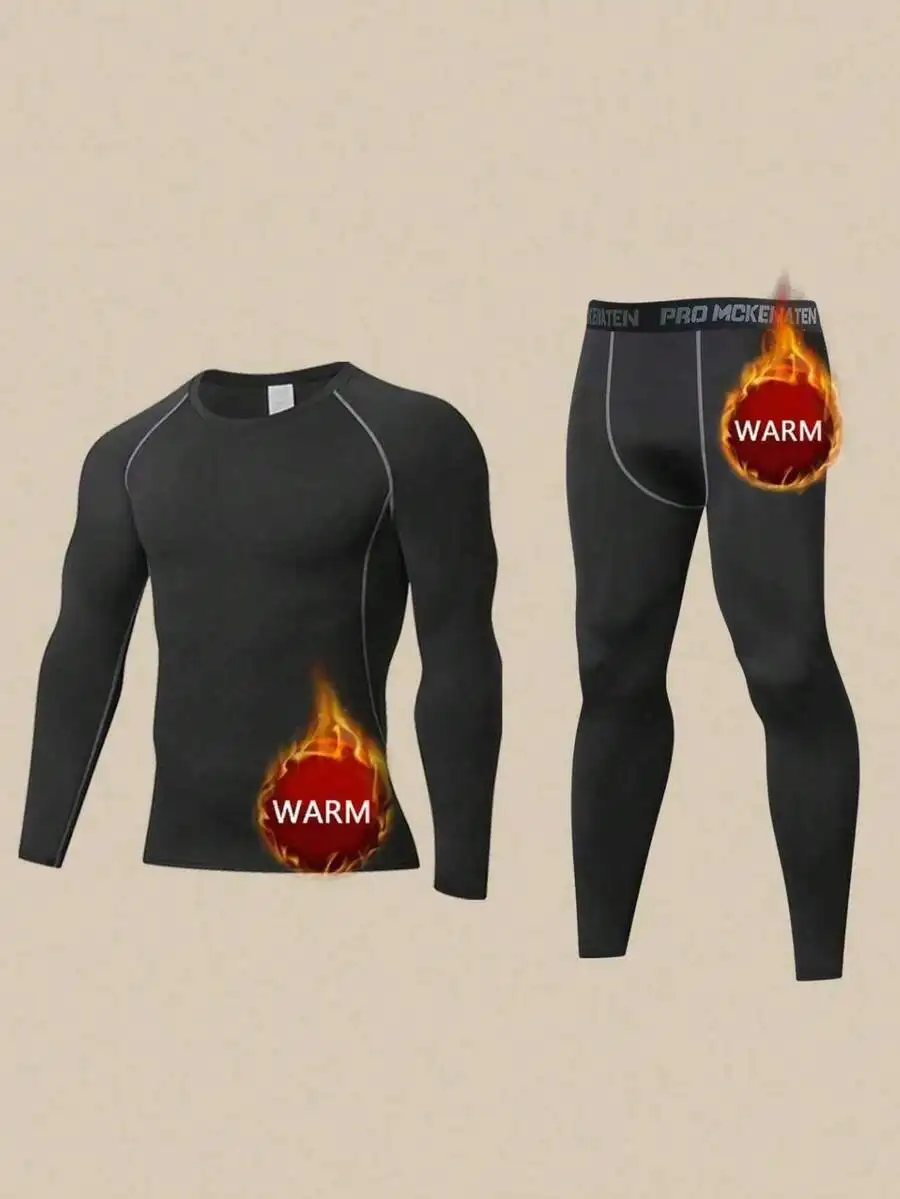 Men's Thermal Base Layer Set - Long Sleeve Top & Leggings, Quick-Dry Compression Fit
Men's Thermal Base Layer Set - Long Sleeve Top & Leggings, Quick-Dry Compression Fit