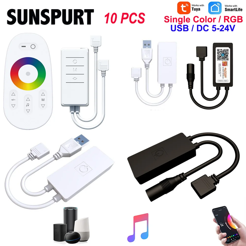 10Tuya DC5-24V RF 2.4G сенсорный пульт дистанционного управления WIFI Smart APP светодиодный контроллер RGB свет с голосовым управлением Alexa музыка синхронизированное освещение
10Tuya DC5-24V RF 2.4G сенсорный пульт дистанционного управления WIFI Smart APP светодиодный контроллер RGB свет с голосовым управлением Alexa музыка синхронизированное освещение
