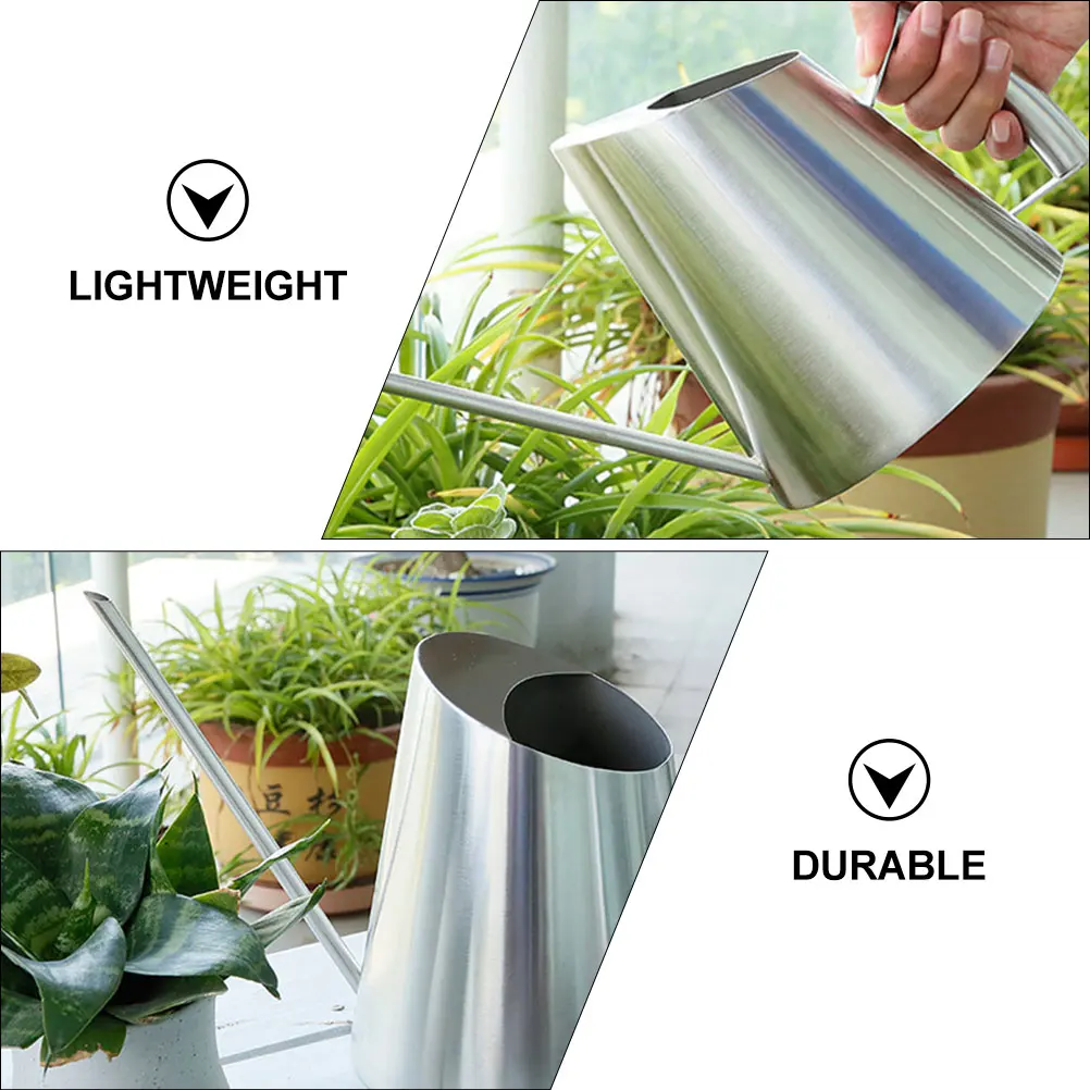 1pc Stainless Steel Watering Kettle Cans for Indoor Plants Vintage Garden Lightweight Durable Large Capacity Reusable Sprinkler
1pc Stainless Steel Watering Kettle Cans for Indoor Plants Vintage Garden Lightweight Durable Large Capacity Reusable Sprinkler